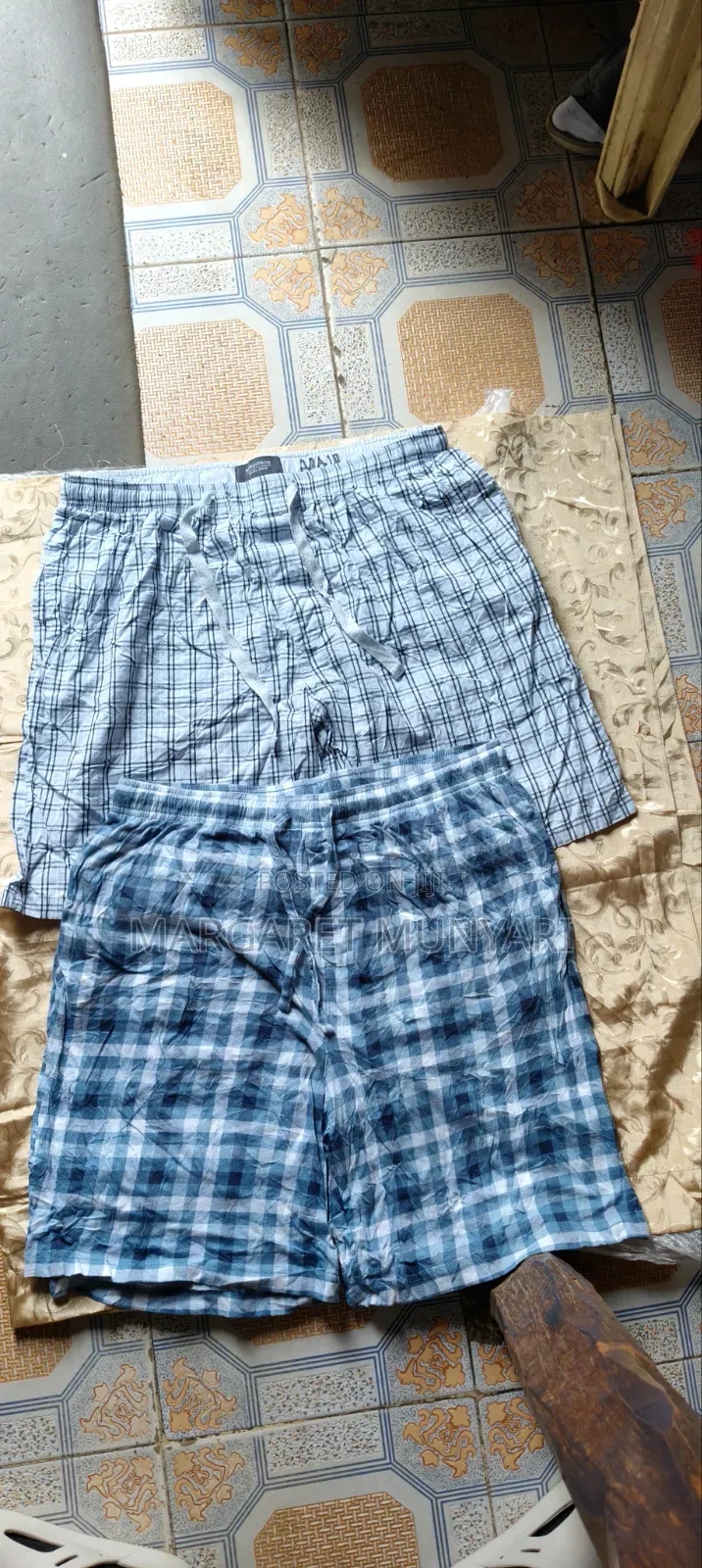 Checked Shorts and Cotton