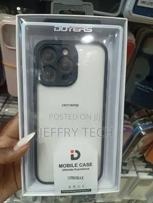 iPhone 15 Pro Max Silicone and Metal Mobile Phone Case