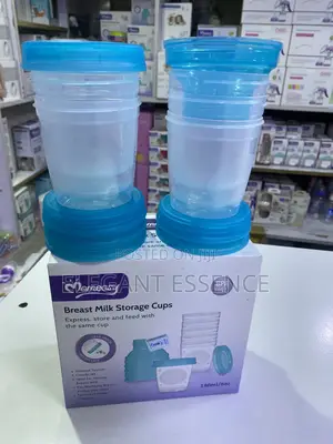 Mom Easy 6 Pack Breast Milk Storage Cups : Pump, Store Feed