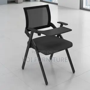 Office Chairs; Foldable Office Chairs With Writing Book Pad