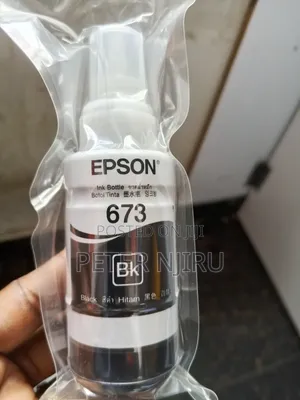Epson 673 Black (T6731) Is a 70ml Genuine Dye-Based Ink Bottle