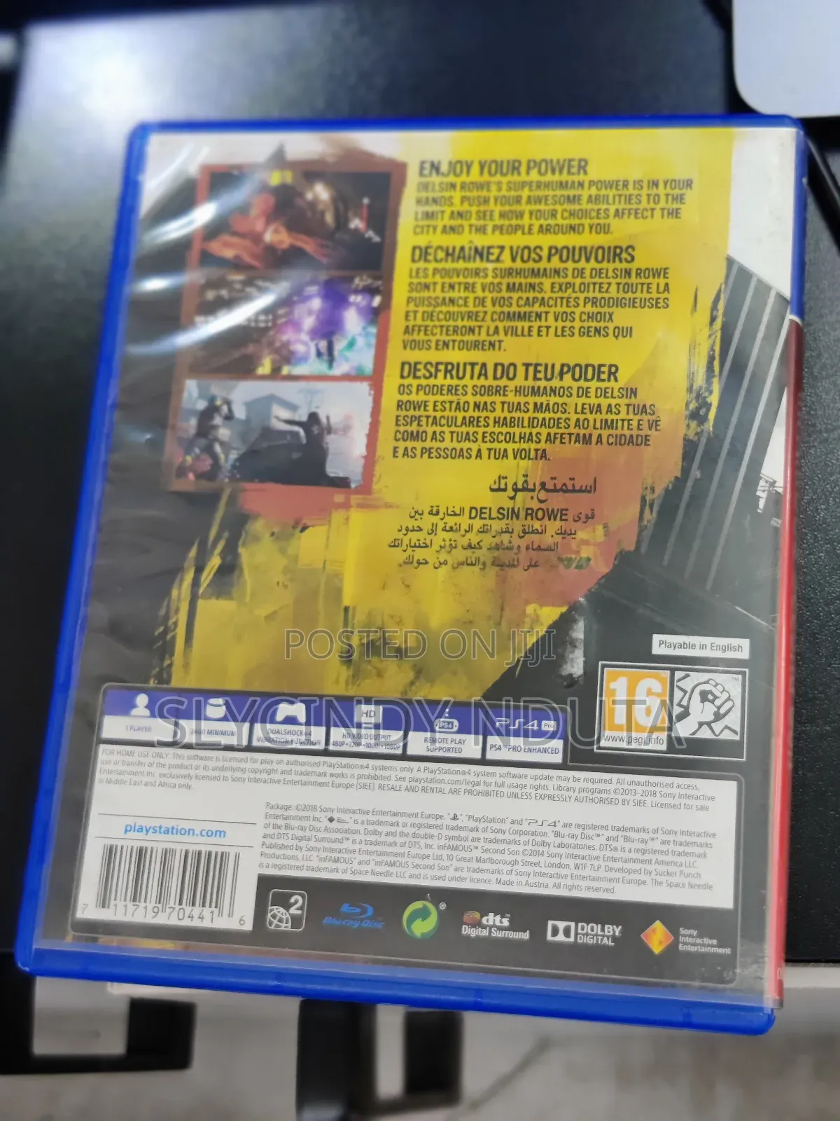 Ps4 Second Son Used Game