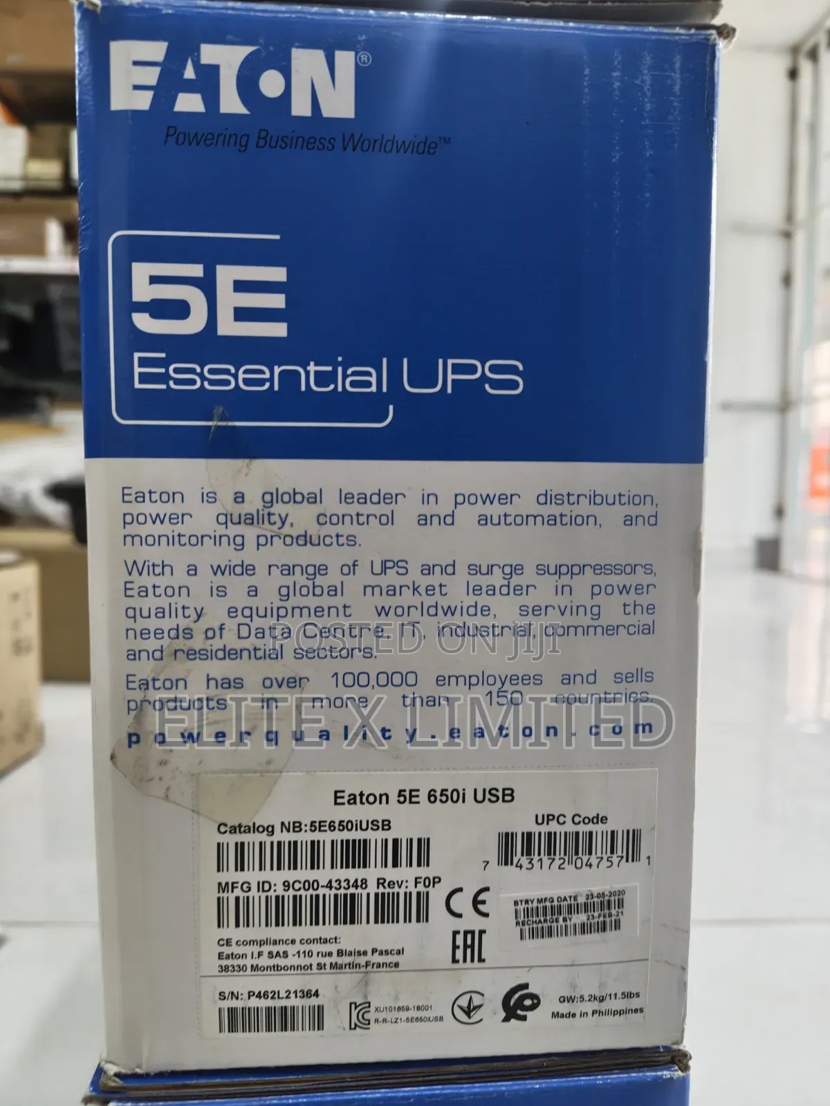 Eaton 5e 650i Usb 650va Ups
