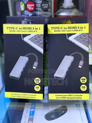 5 in 1 Usb C Hub Multiport Adapter Type-C Hub With Ethernet Hdmi Usb