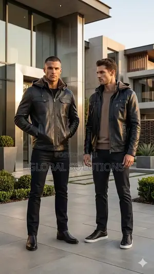 Hood Crew Hooded Leather Jackets