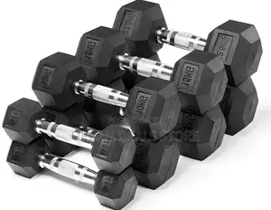 10 KGS Hexagonal Dumbbells