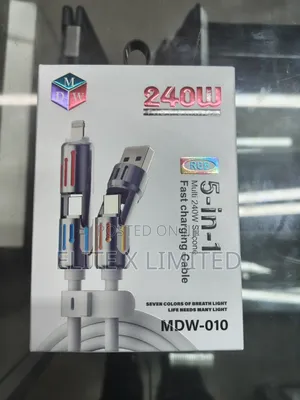 240w 5-in-1 Fast Charging Cable MDW-010