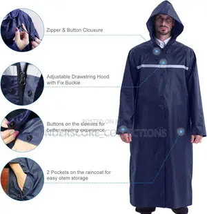 Rain Coats Colours *Black* and *Navy Blue*