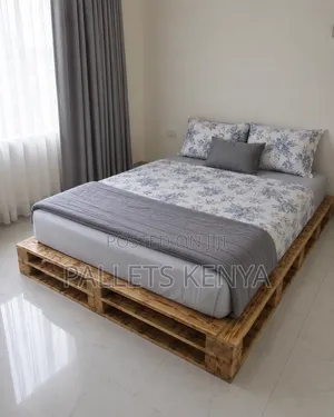 5x6 Bed Frame – Strong Wooden Pallet Bed Frame Modern Design.00q