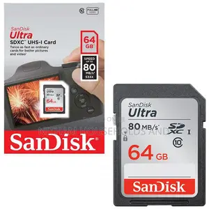 Sandisk 64gb Ultra Class 10 Camera Memory Card