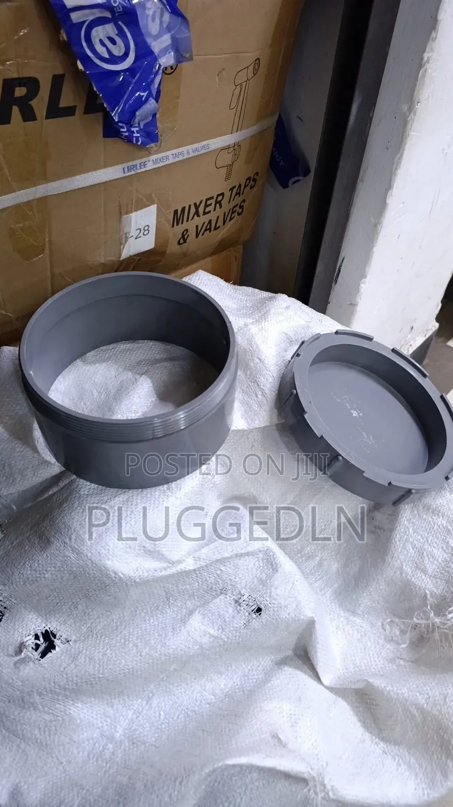 PVC Pipe Fitting Cap / Plug 8 Inch.