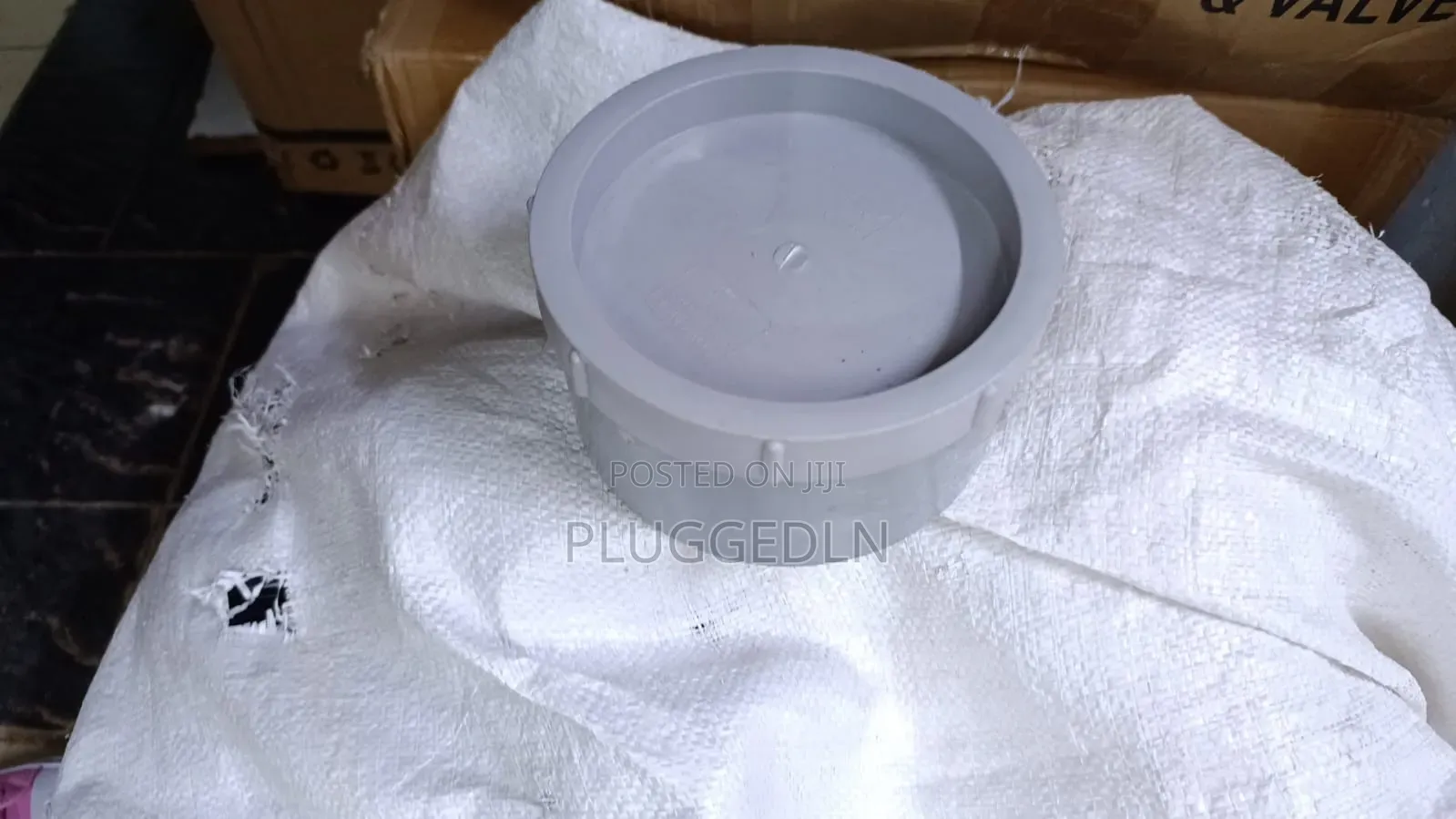 PVC Pipe Fitting Cap / Plug 8 Inch.