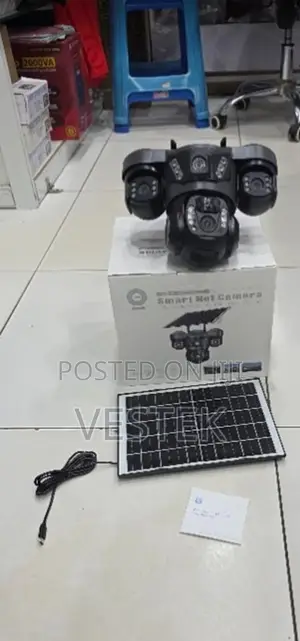 Solar Powered Triple Lens Wifi Camera With Two Way Communication