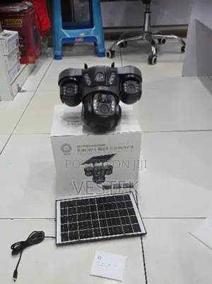 Triple Lens Wireless CCTV Camera With Motion Sensor and V380 Pro App