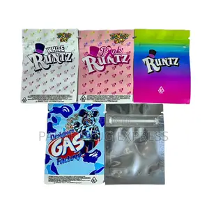 Runtz Mixed Designs Small Ziplock Smell Proof Bag - 1g (100 Pcs)