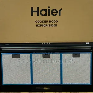 Haier 90cm Kitchen Chimney Hood Hxp90p-S500b Black