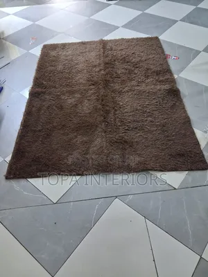 5x8 Size Chocolate Brown Lightweight Chinese Fluffy Carpets