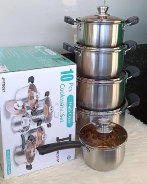 Jp 10 Piece Stainless Steel Cooking Pot Set