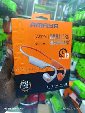 Amaya Asp01 Wireless Earphones Neckband Headphones Waterproof.