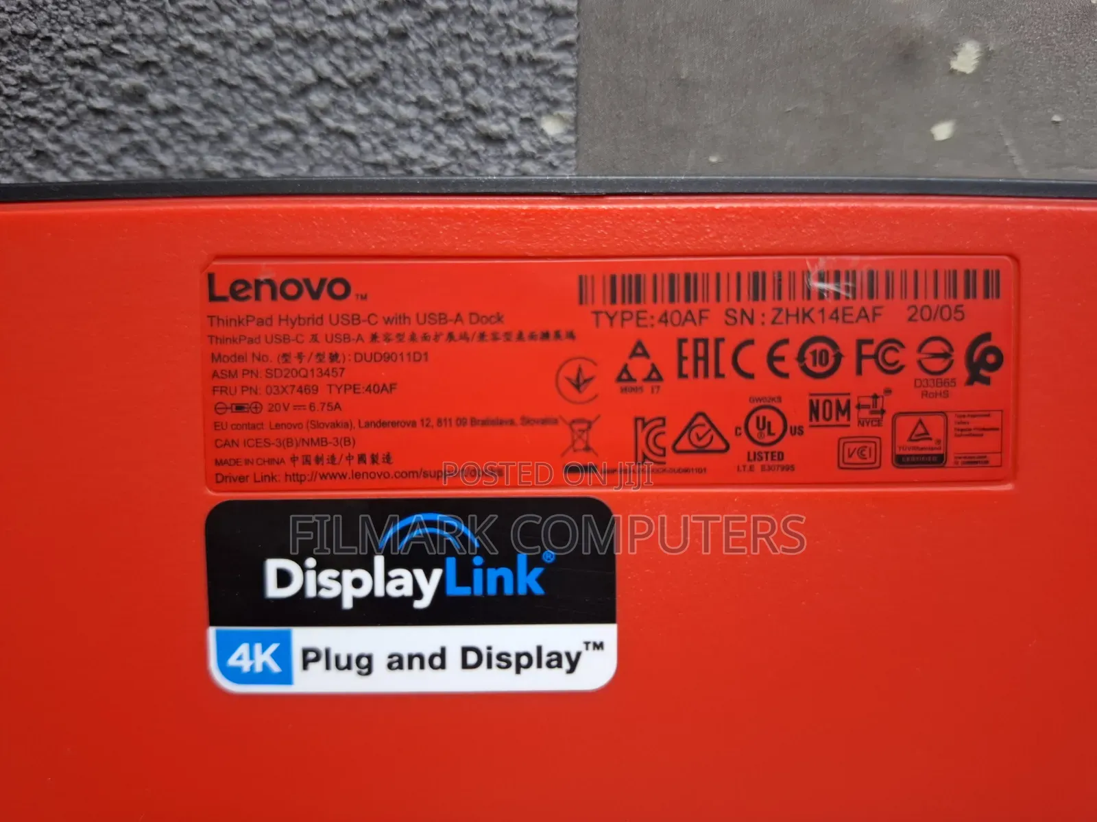 Lenovo Thinkpad Hybrid Usb-C With Usb-a Dock (40af0135cn)