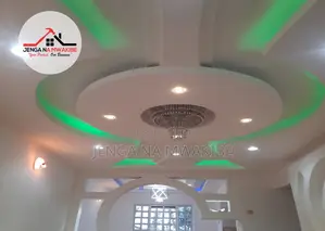 Circular Gypsum Pop Ceiling Design and Installation