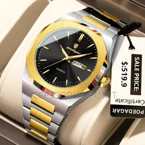 Chronograph Men's Waterproof Gift Watch, Luminous, Stainless Steel,Box