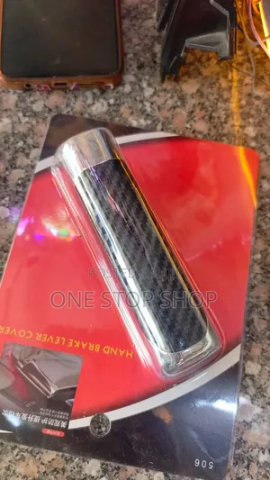 Carbon Fiber Style Finish Chrome Accentuniversal Car Handbrake Cover