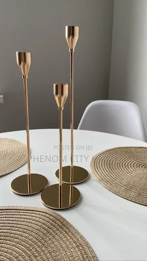 Golf Decor 3pc Candles Holders