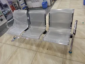 Reception Metal Waiting Bench 3-Seater X-2401