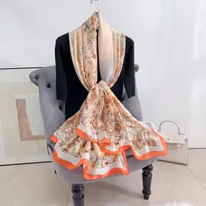 New Style Floral Printed Light Weight Scarfs/ Shawls