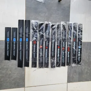 Branded Carbon Car Door Step Protectors 4pcs