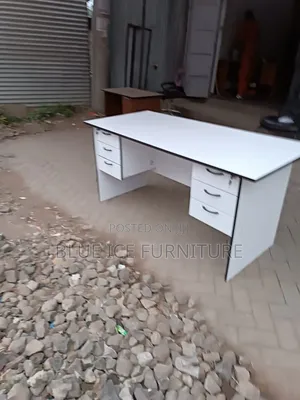 1.8m Office Desk With 2 Side Drawer