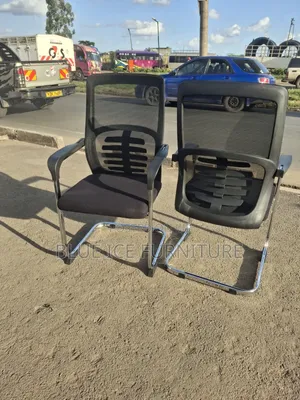 Black Mesh Office Visitors Chairs