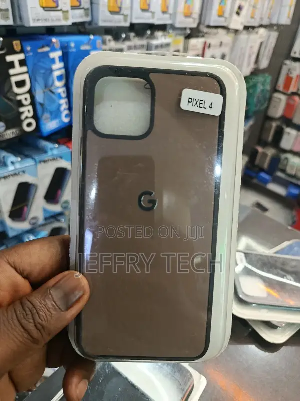 Google Pixel 4 Camera Protection Premium Leather Silicone Case