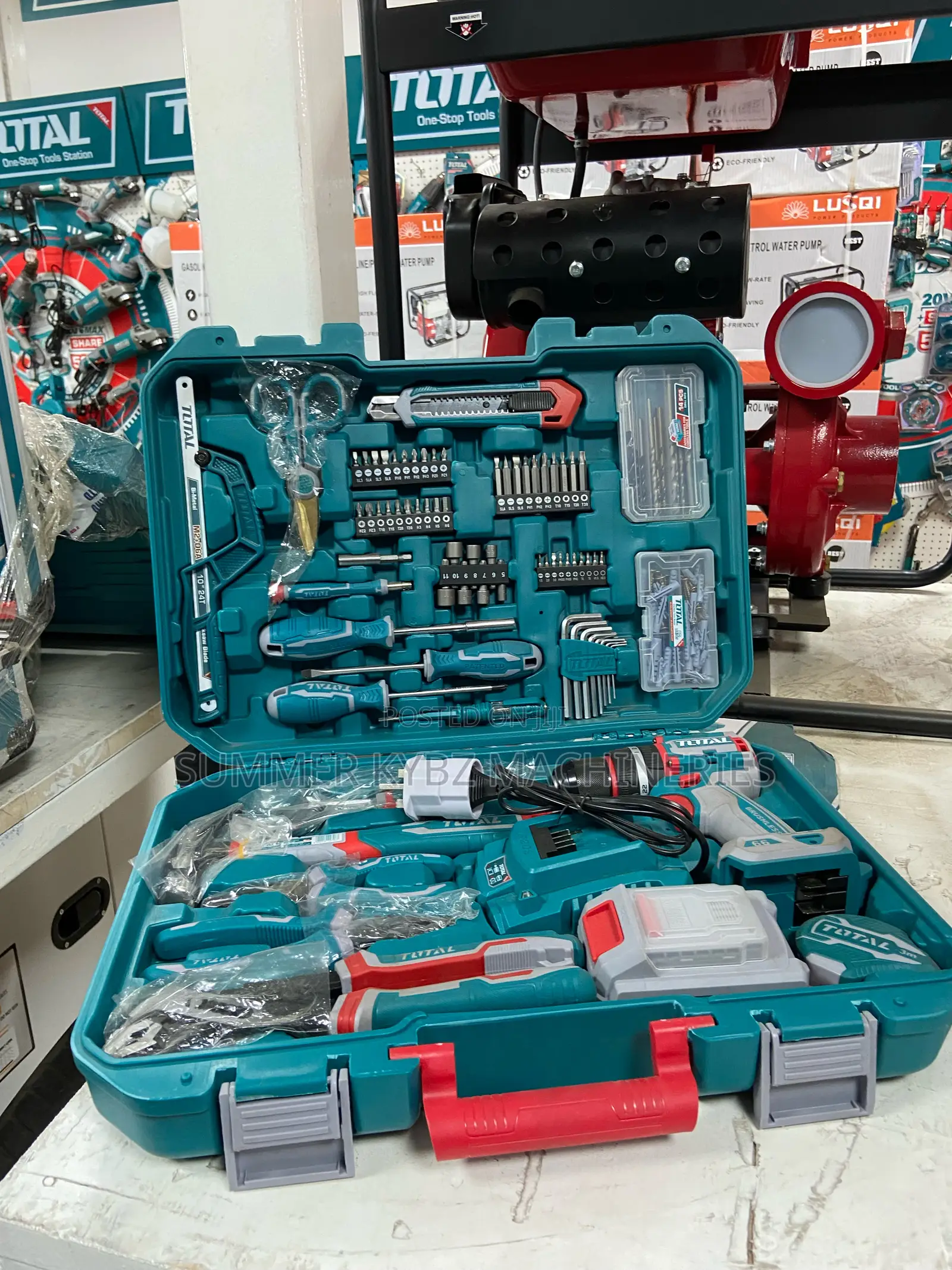 Classic Total Toolset 165 PCS With Cordless Impact Drill
