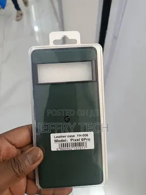 Black Generic Leather-Style Case Designed for the Google Pixel 6a.