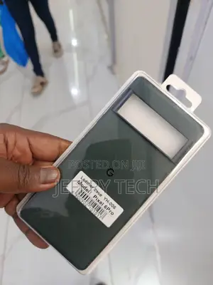 Black Generic Leather-Style Case Designed for the Google Pixel 6a.