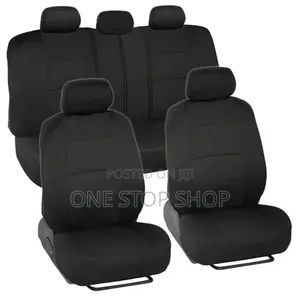 Black Interior Decoration Heavy Polyester Front Back Seat Seat Covers
