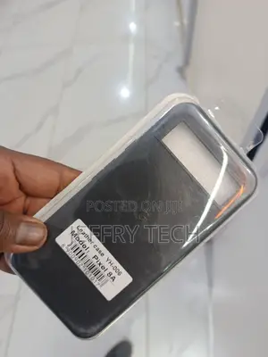 Black Leather Google Pixel 8a Phone Case.