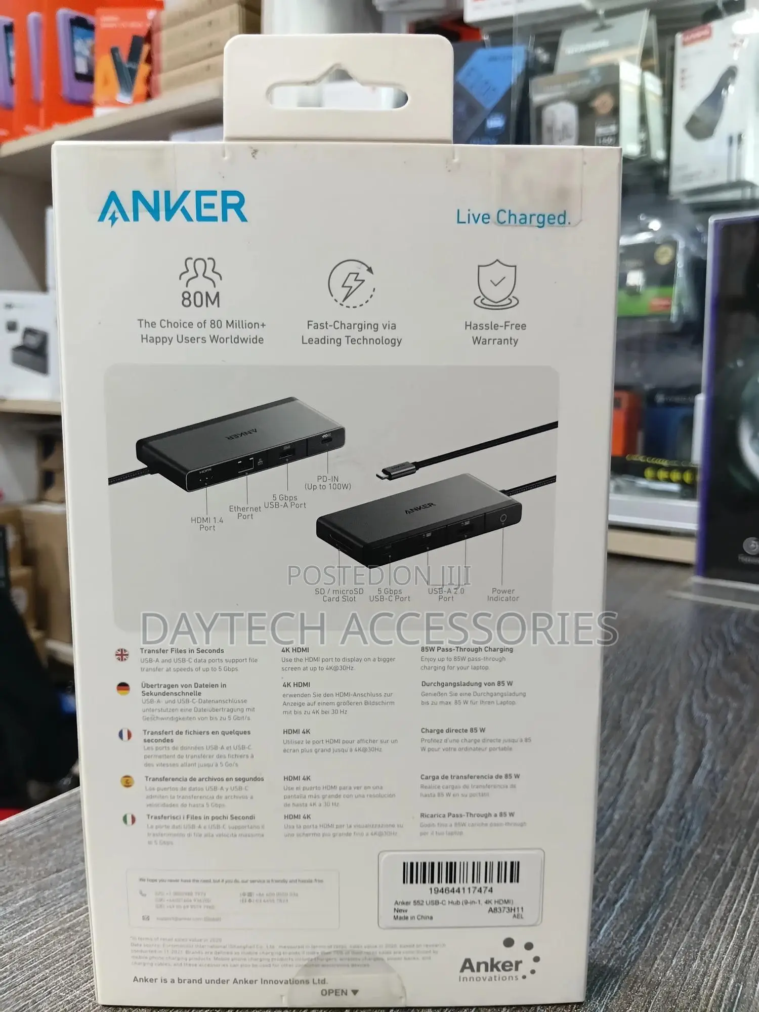 This Is an Anker 552 Usb-C Hub (9-in-1, Hdmi).