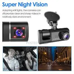 3 in 1 Dash Camera - Front Inside Reverse Full Hd Recorder