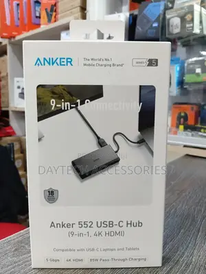 Anker 552 Usb-C Hub (9-in-1, Hdmi) Black A8373h11