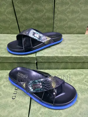 Croc Detail Versace Men Sandals Size 40-45