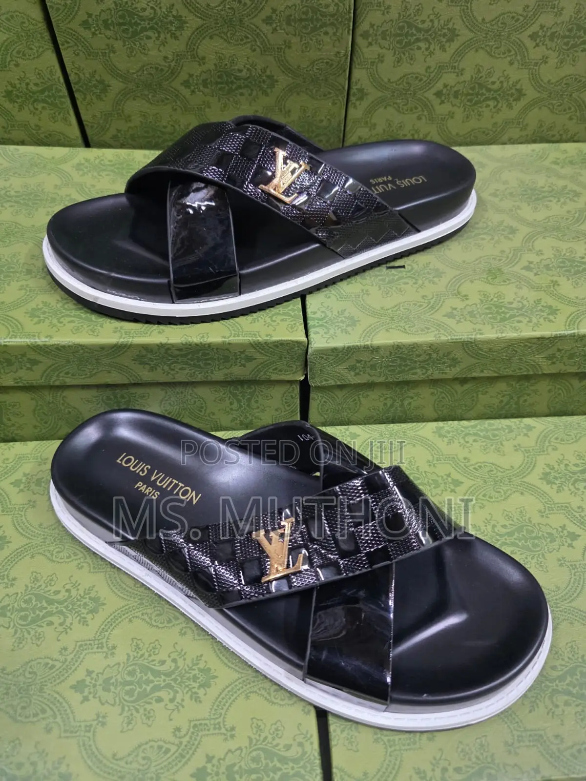 Quality Louis Vutton Men Sandals Size 40-45