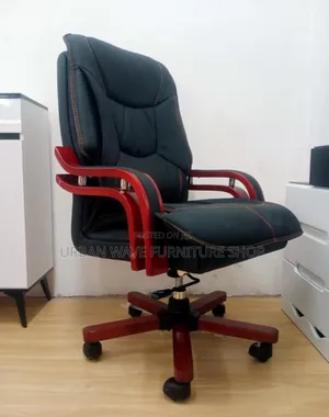 Heavy Duty Mahogany Office Chair