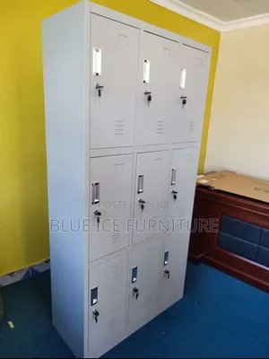 Office Staff Cabinet 9-Door With Key Lock