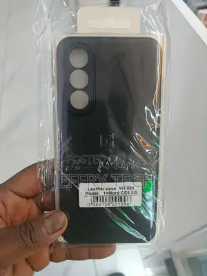 This Is a Black Leather Case for a Oneplus Nord Ce5 5g Smartphone.