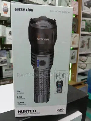 The Green Lion Hunter Portable Led Torch (2000 Lumens)