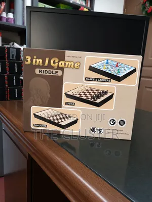 3 in 1 Chess, Draught, Snakes and Ladder
