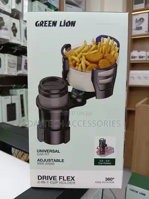 Green Lion Drive Flex 2-in-1 Cup Holder - Black